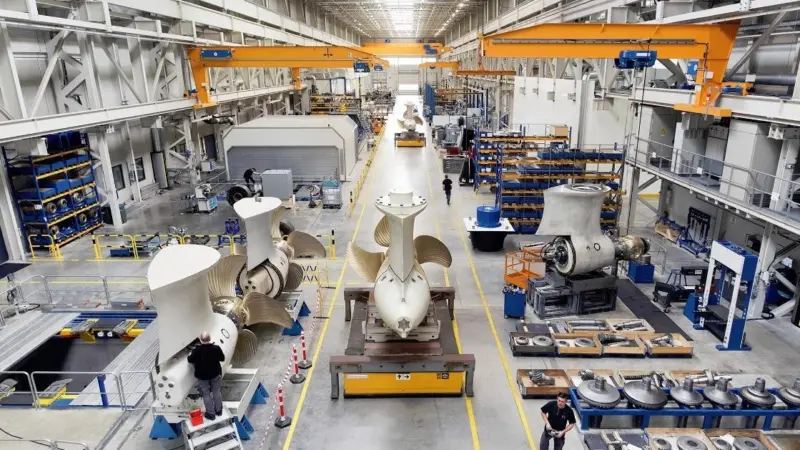 Schottel's largest and most advanced factory for marine propulsion systems has been built in Emmelshausen/Doerth, Germany