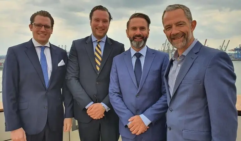 (From Left to Right) Valentin Hartmann, Partner - Waterworks Offshore; Sven Boedewig, Managing Director - Waterworks Offshore; Joachim Brack, Managing Director - CSM Energy; Mark O'Neil, CEO - CSM