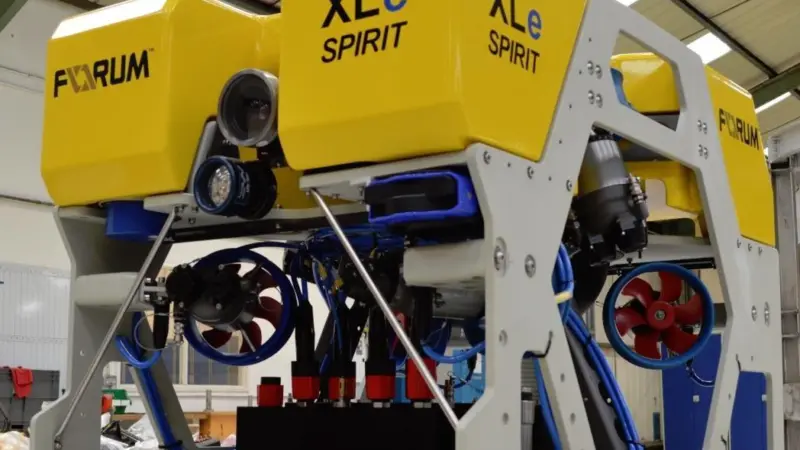 The Forum XLe Spirit is powerful enough to perform subsea maintenance and repair work