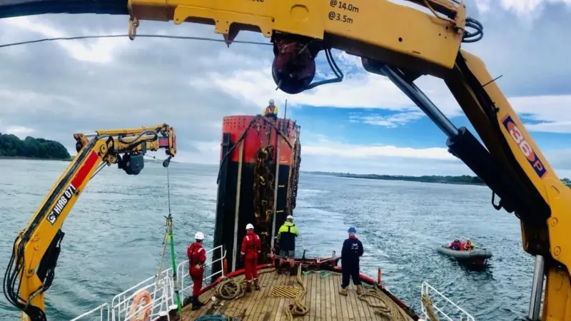 Detailed planning was essential throughout as Strangford Lough is known for one of the strongest tidal races in the UK
