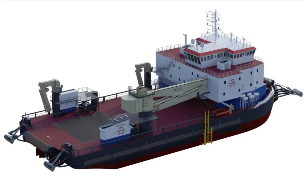 HvS claims this new vessel creates a new class of "DP Support Vessels" in the offshore renewables market worldwide
