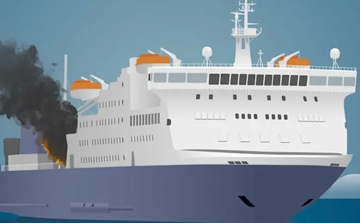 ro-ro ship fire