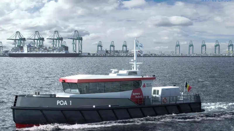 The vessels will be equipped with a battery package enabling them to sail for 2.5 hours at 9km/h