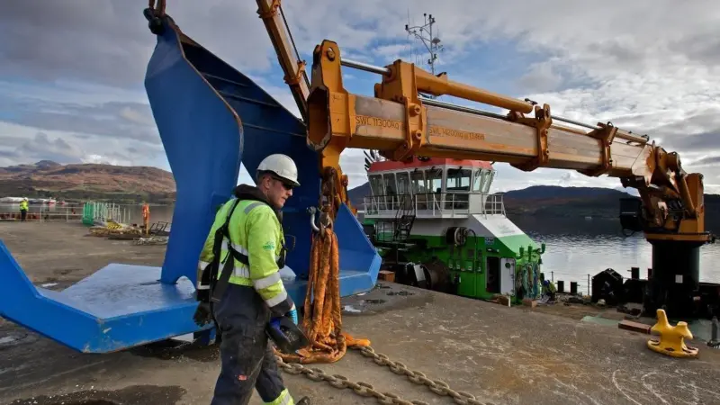 10 tonne High Holding Power Bruce anchors were specified (Photo: Colin Keldie)