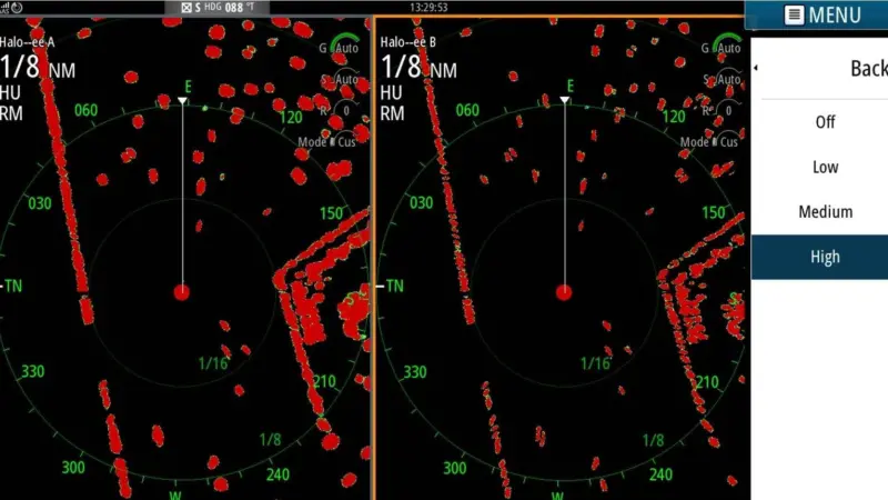 For collision avoidance the HALO20+ delivers instant feedback on whether targets are moving towards or away from the vessel