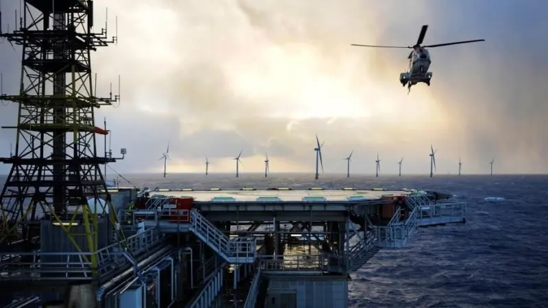 Illustration of the Hywind Tampen project (Equinor)