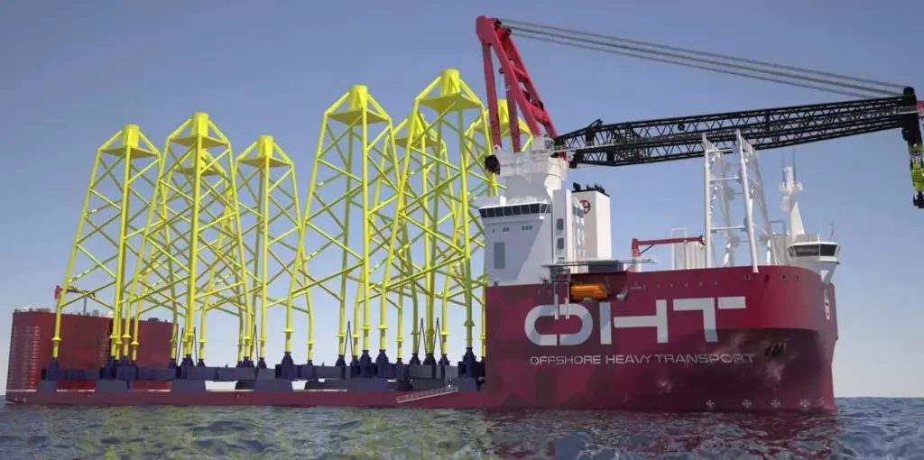 The vessel will transport and install up to 10 x 1,500t ultra-large jacket foundations