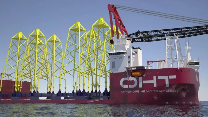 The vessel will transport and install up to 10 x 1,500t ultra-large jacket foundations