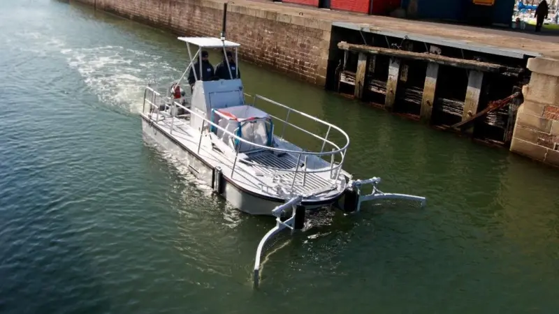 The six-metre aluminium boat was built at Efinor’s shipyard in Paimpol, France