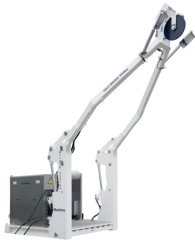 Macartney MERMAC A10 A-Frame with CORMAC Q5 high-speed winch