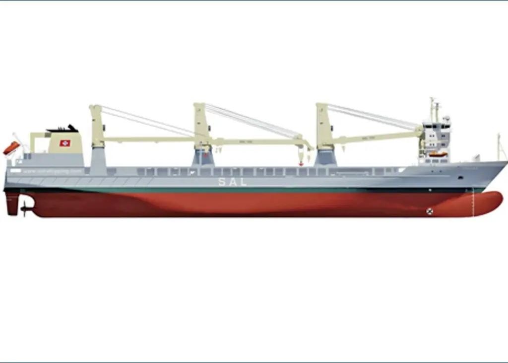The MV ‘Trina’ has been retrofitted with the FS MARINE+ system Photo: SAL Heavy Lift