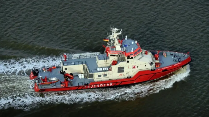 ‘Branddirektor Westphal’ has just been delivered to the Port of Hamburg
