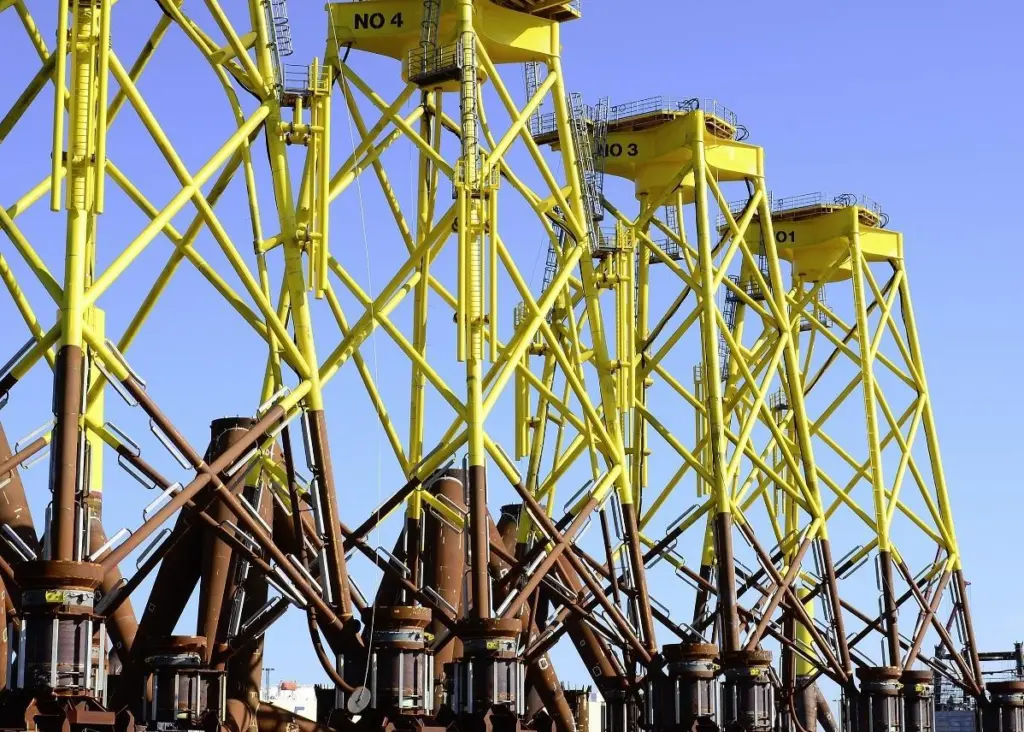 Wind turbine jackets ready for deployment