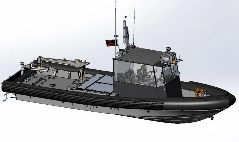 This version will give the RIB the ability to launch, recover and handle two UUVs using a single davit