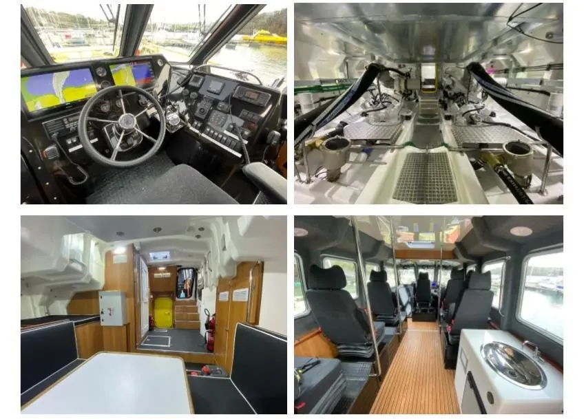 'Harbor Thunder' accommodates two crew and four pilots in her main cabin