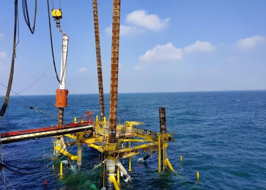 Competing teams had to predict the most accurate pile installation driving blowcount versus depth for jacket piles