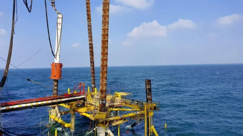 Competing teams had to predict the most accurate pile installation driving blowcount versus depth for jacket piles