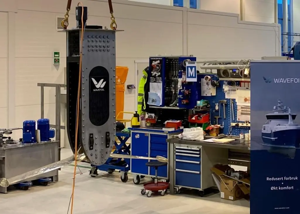 The Wavefoil units weigh in at 400 kilos per module
