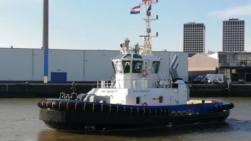 Pictured in Rotterdam 'ASD Nanda' is now based in Ecuador (Damen)