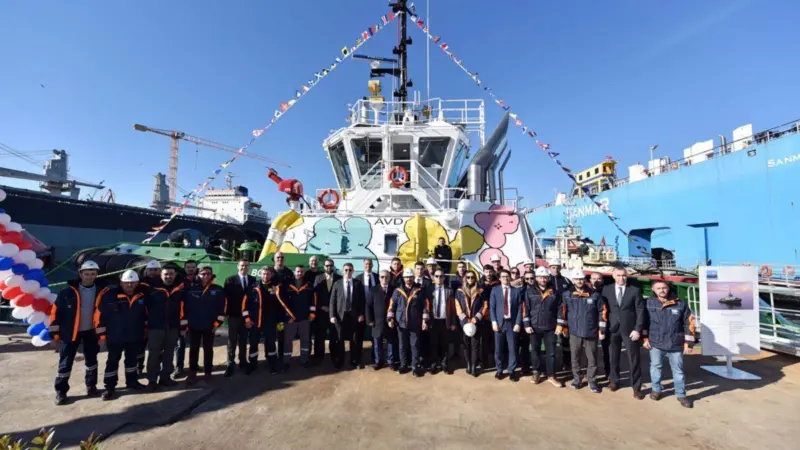 Sanmar's 'Bogacay XXXVIII' features Caterpillar's first AVD drive application (Caterpillar)