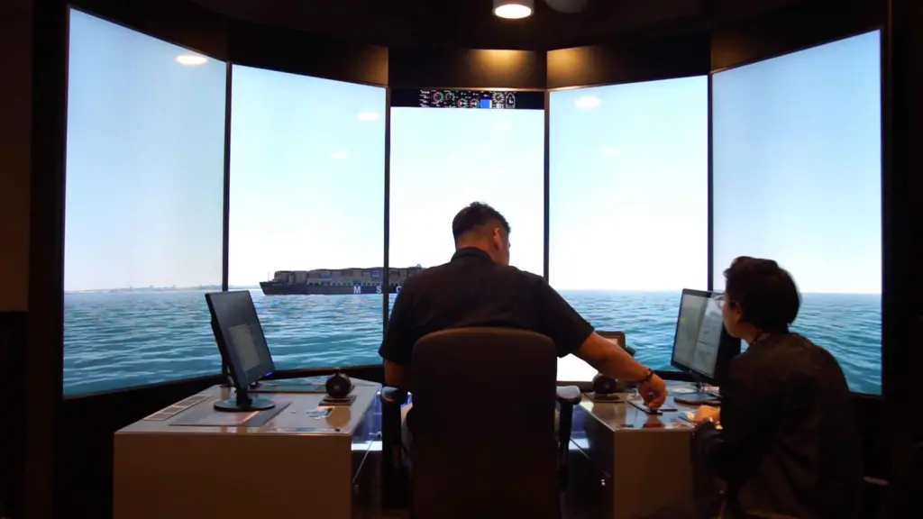 System testing in Wartsila's autonomous ship simlator was carried out prior to the trials (Wartsila)