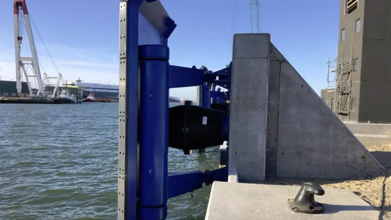 Trelleborg’s twin parallel motion fender system is claimed to have the ability to absorb twice as much energy compared to a regular cone fender