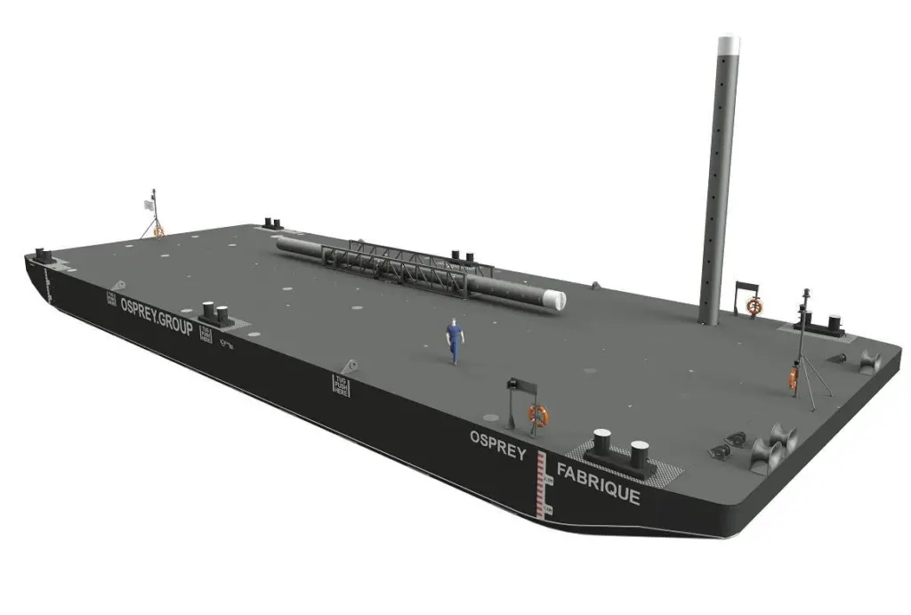The barges will be named 'Osprey Bouwer' and 'Osprey Fabrique'