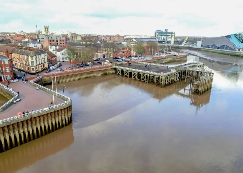 Building work has been is under way at a number of locations along the waterfront at Hull