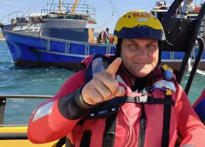 Enrico Menezies of National Sea Rescue Institute South Africa