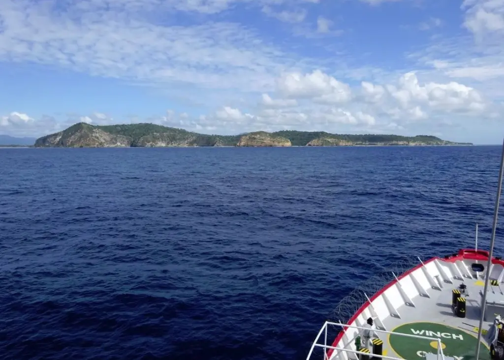 View of Mayotte from the ‘Fugro Gauss’