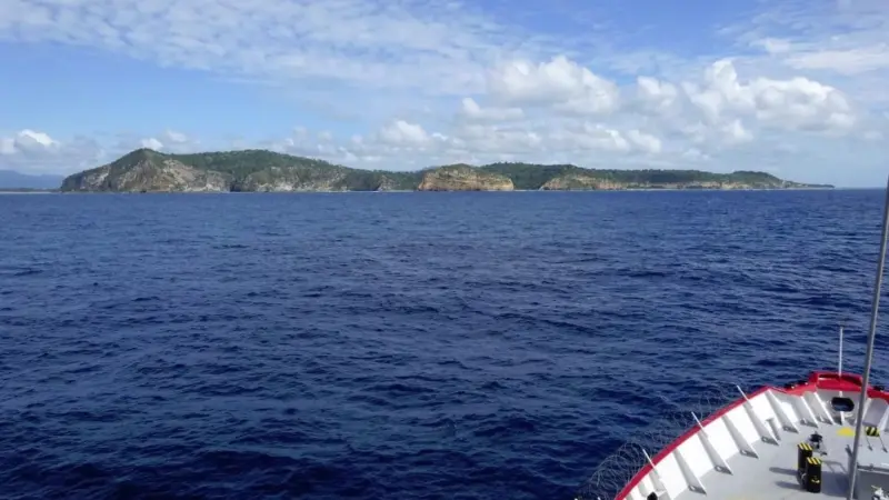 View of Mayotte from the ‘Fugro Gauss’