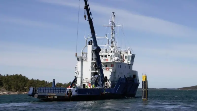 The first Sniffer Buoy prototype is in the water now for a pilot period, spring-to-autumn 2020
