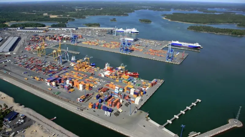 The port of Vuosaari located to the east of the city was established in 2008 and is the main cargo centre in Helsinki