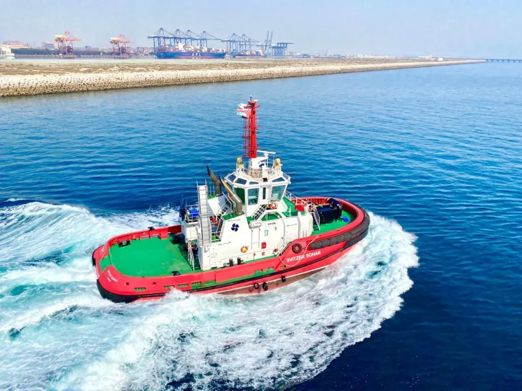Three of the five vessel order for Svitzer at Port of Sohar have been delivered (Sanmar)