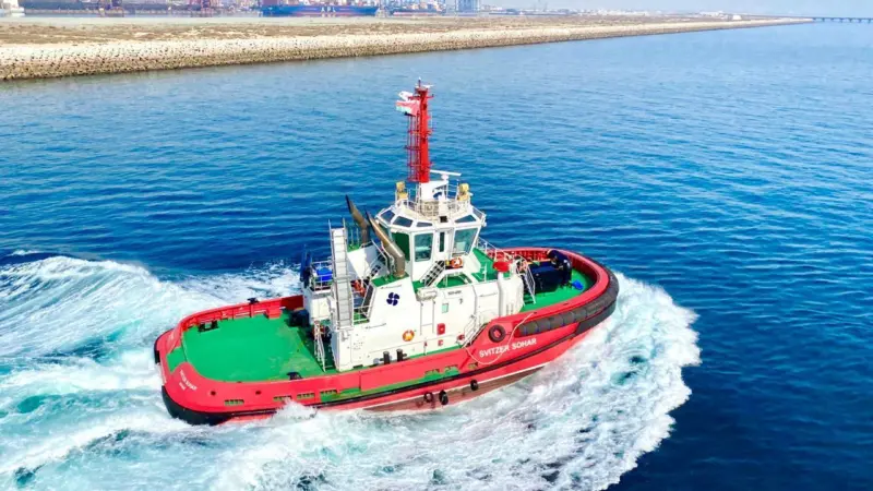 Three of the five vessel order for Svitzer at Port of Sohar have been delivered (Sanmar)