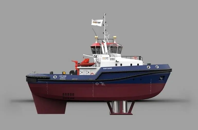 The Cyclotrac 3690 is built to a tractor tug configuration (OSD IMT)