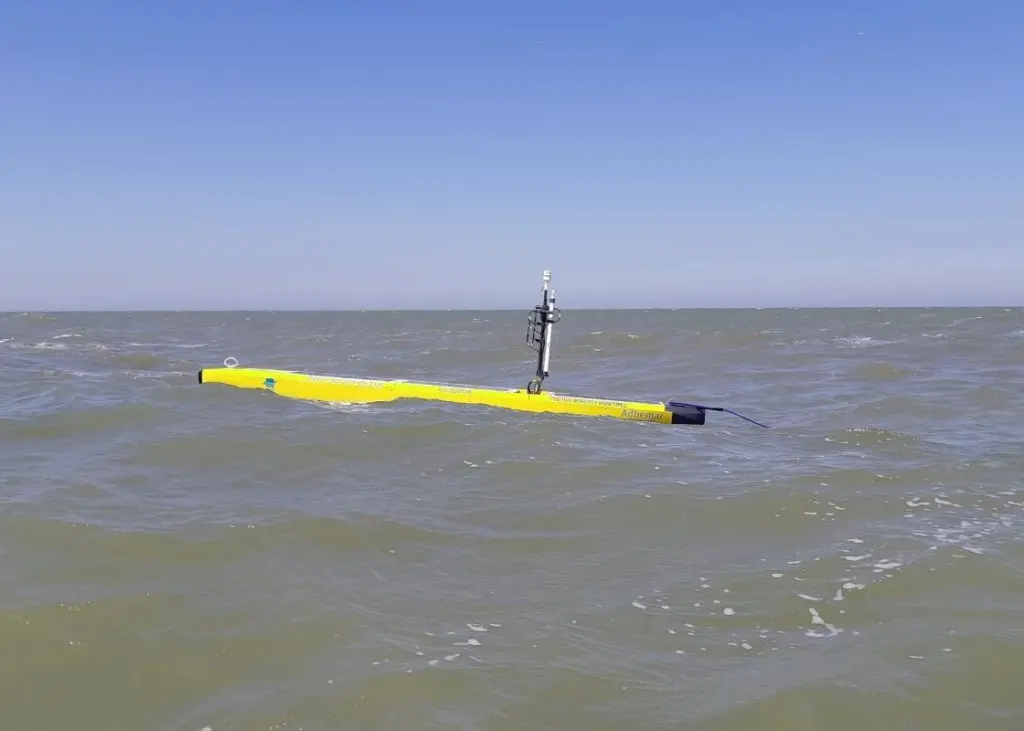 AutoNaut’s wave foil propulsion technology produces virtually no underwater noise (Photo: VLIZ)
