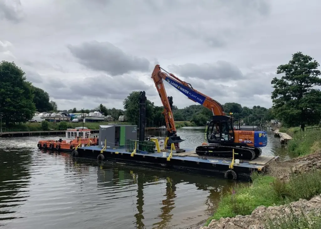 Land & Water has announced that it has resumed construction of one of four fish passes along the River Severn in Worcestershire