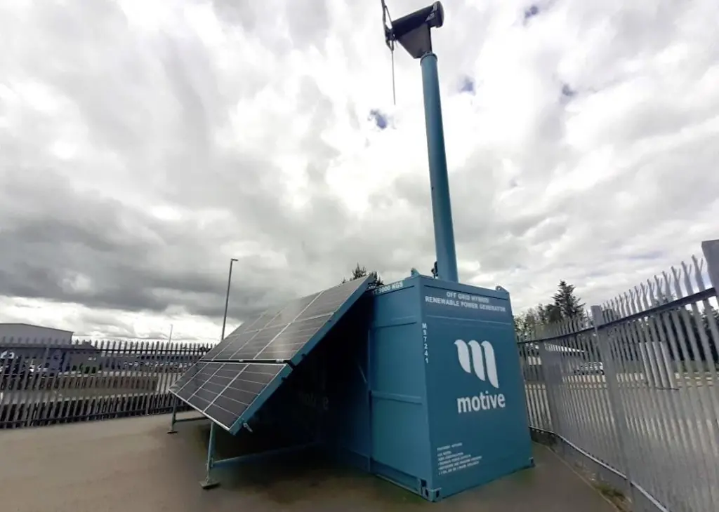 Motive Offshore's renewable hybrid power container