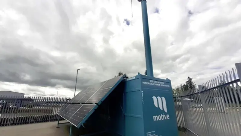 Motive Offshore's renewable hybrid power container