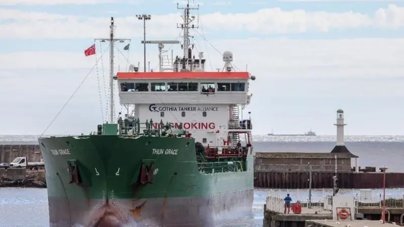 'Thun Grace' arrives at Lowestoft (Photo: Colin Turner Photography)