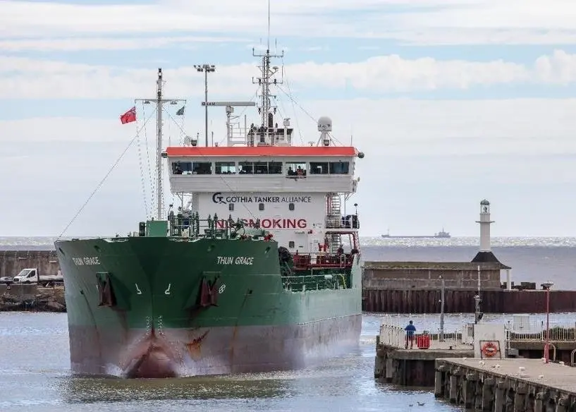 'Thun Grace' arrives at Lowestoft (Photo: Colin Turner Photography)
