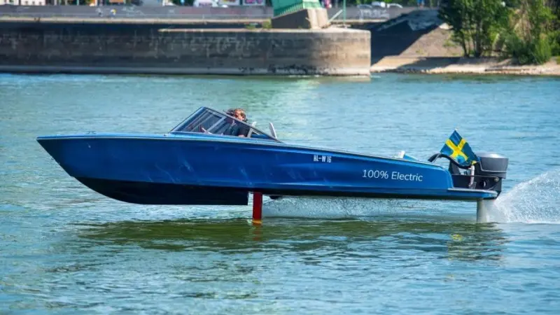 Candela Seven has a range of 92km at 25 knots (46km/h)