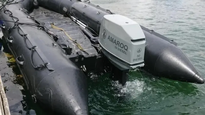Being a 2 stroke diesel unit, the Amaroq engine is quite compact