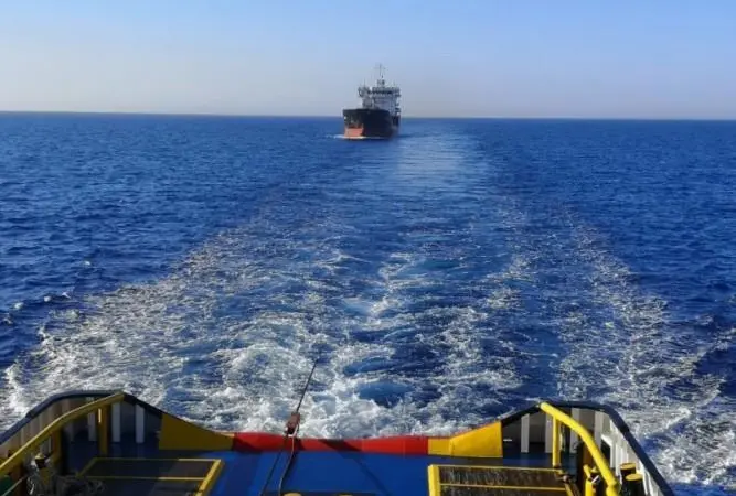 The disabled tanker 'C-Rock' was towed to Piraeus by Tsalviris (Tsavliris)