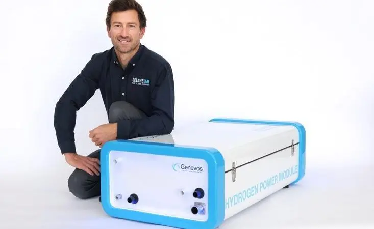 Genevos Hydrogen Power Module, Phil Sharp (Photo: Gilles Delacuvellerie)