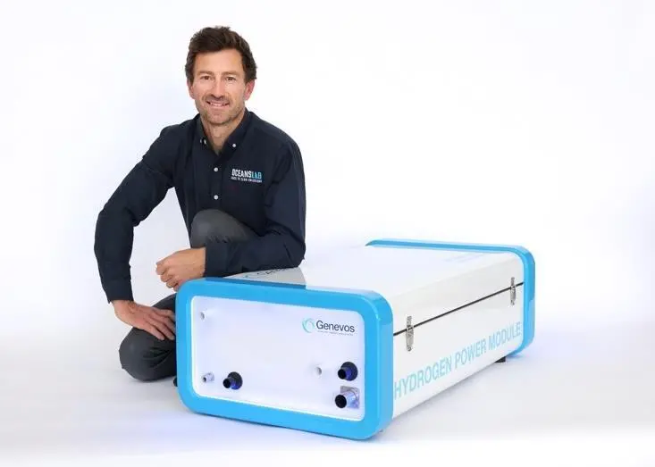 Genevos Hydrogen Power Module, Phil Sharp (Photo: Gilles Delacuvellerie)