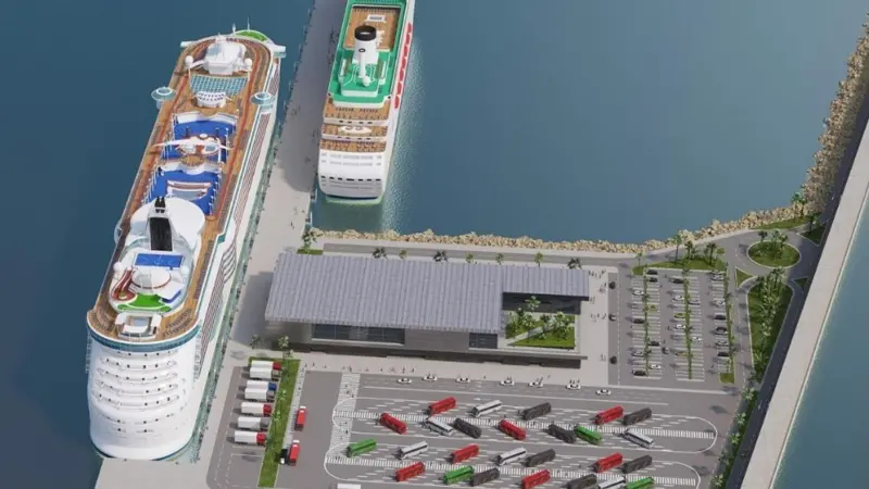 When completed the new Balears Wharf will have a surface area of 4 hectares