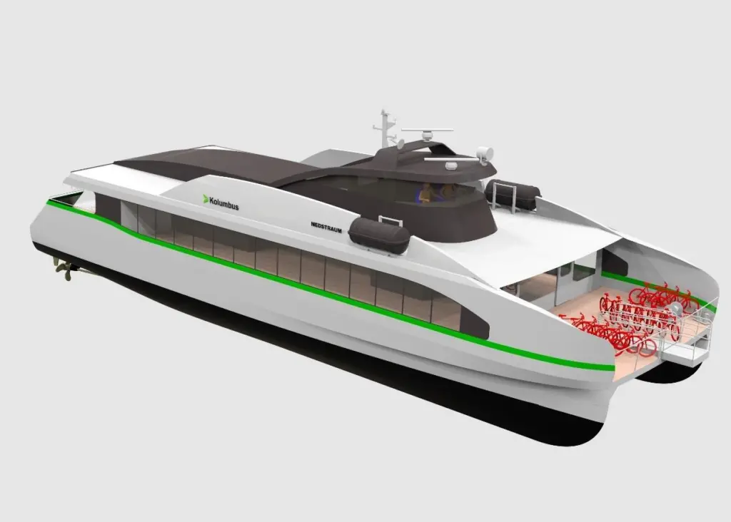 This ferry is intended for very short routes and for maybe one hour of operation.