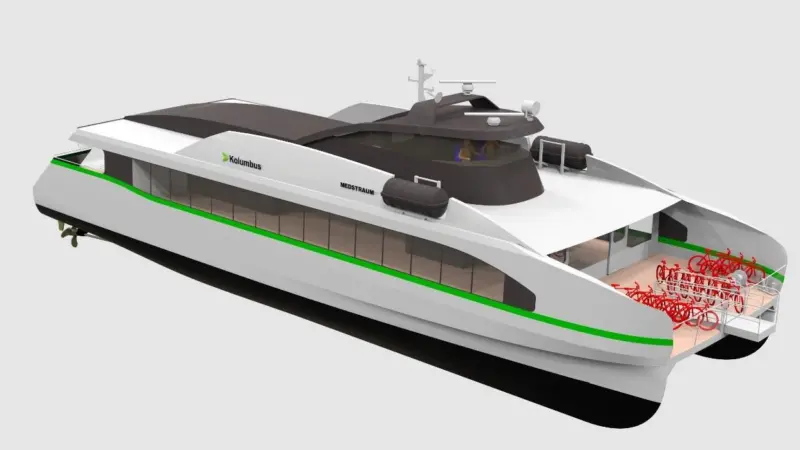 This ferry is intended for very short routes and for maybe one hour of operation.